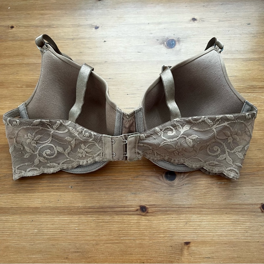 Wacoal Bra 34D Tan Taupe Lace Underwire Lined‎ Adjustable Straps Back Closure - Picture 5 of 10